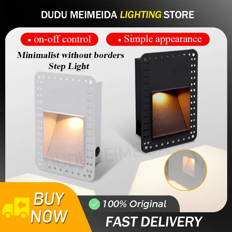 High Quality Outdoor Stair Light Led Waterproof Frameless Recessed Wall Light Aluminum Profiles Step Light