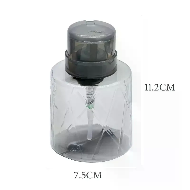 Dispenser per pompa vuota con serratura ricaricabile, detergente per manicure, contenitore per struccante, bottiglia per uso personale