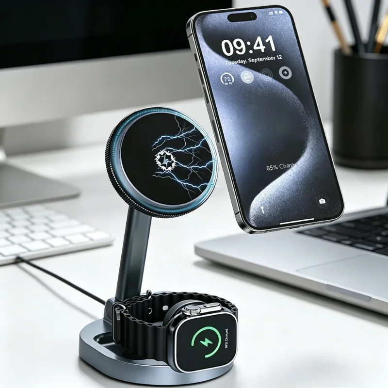 3-in-1-アイス冷却磁気ワイヤレス充電スタンドドック-iphone-17～12-pro、iwatch-11、10、airpods対応-折りたたみ式急速充電ステーション