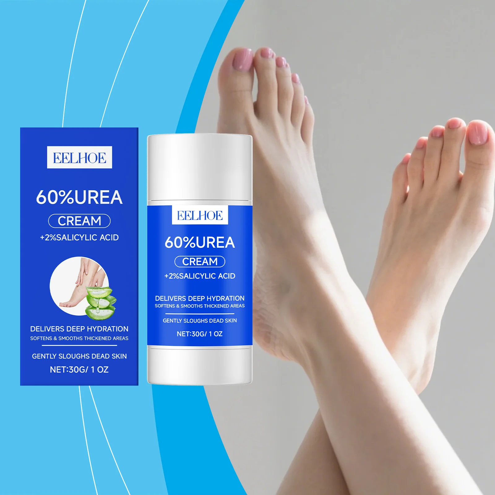 Urea Foot Care Stick - Gentle Moisturization & Hydration, Targets Dry Foot Skin in Winter, Foot Care Stick