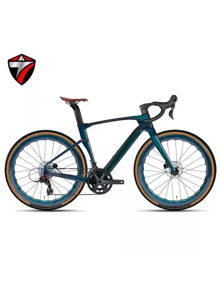 AliExpress TWITTER Holographic color Gravel V3 RS-24Speed Off-road grade T900 carbon fiber bycicle 700*40C hydraulic disc brake gravel bike