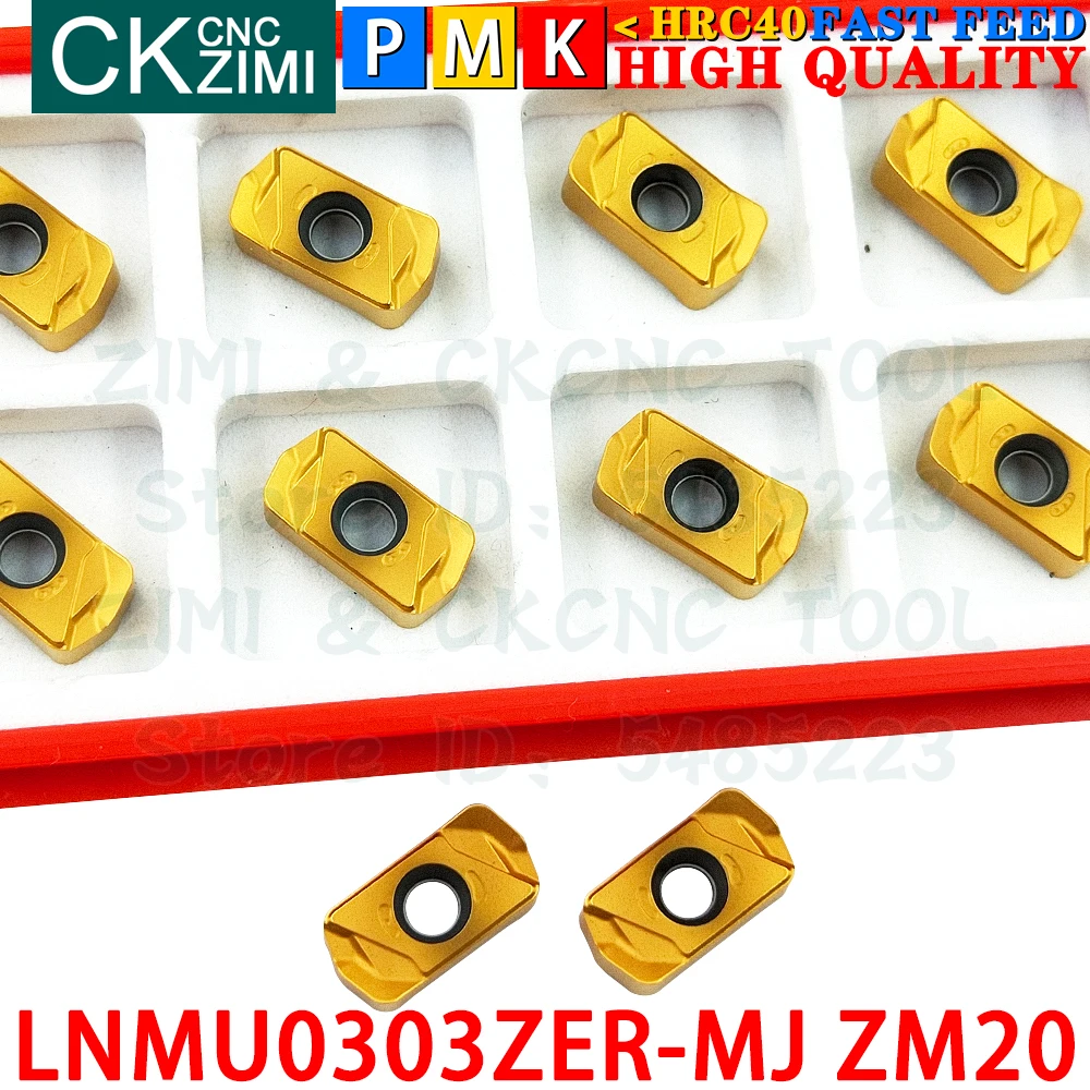 LNMU0303ZER-MJ ZM20 LNMU 0303 ZER MJ Carbide inserts Fast feed milling inserts CNC metal lathe Indexable milling tools EXN03R