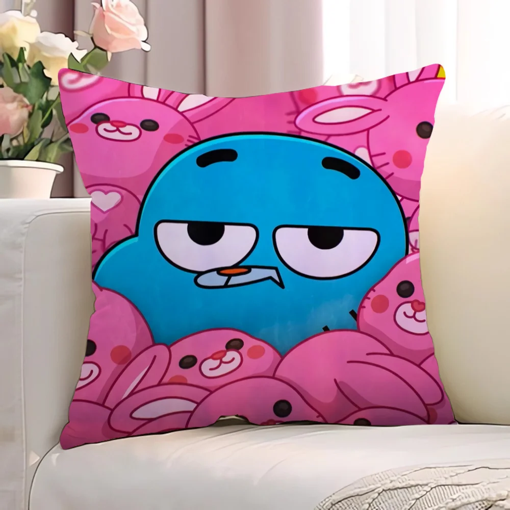 T-The Amazing World of GumballS Body Pillow Cover 45x45 Ornamental Pillows for Living Room Pillowcase 40*40 Pillowcases 40x40