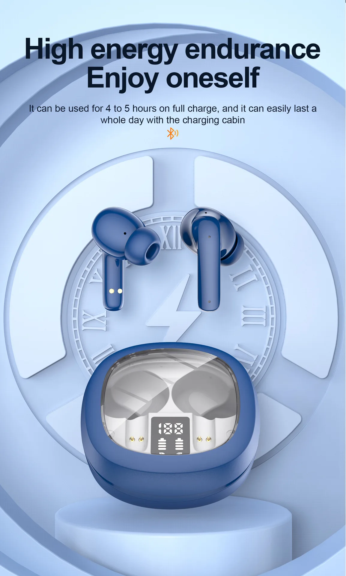 لسماعات Galaxy S25 Ultra S25 Plus S24 S23 S22 S21 ANC سماعة لاسلكية تعمل بالبلوتوث بدون استخدام اليدين ENC للاتصال والقيادة في الأذن #4