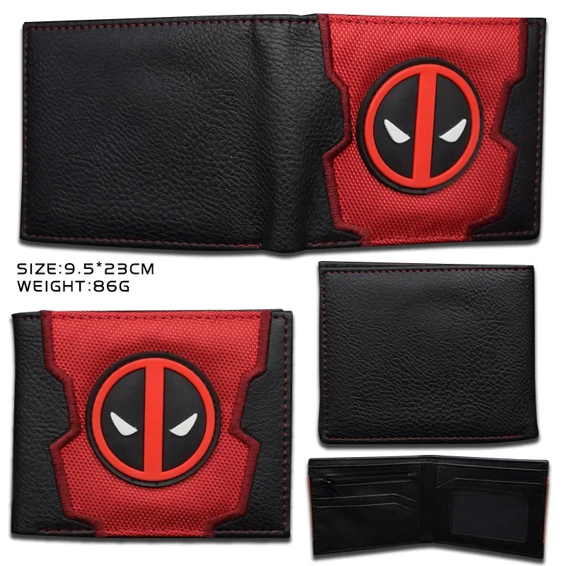 Avengers Super Hero Series Deadpool Anime Foldable Wallet Multi Bank ID Card Holder Card Clip Bag Cartoons Cosplay Gifts Toys view 5