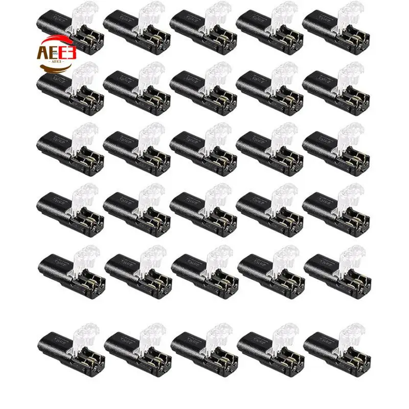 AEE3-Double - Wire Plug-In Connector With Locking Buckle (30 Pack)