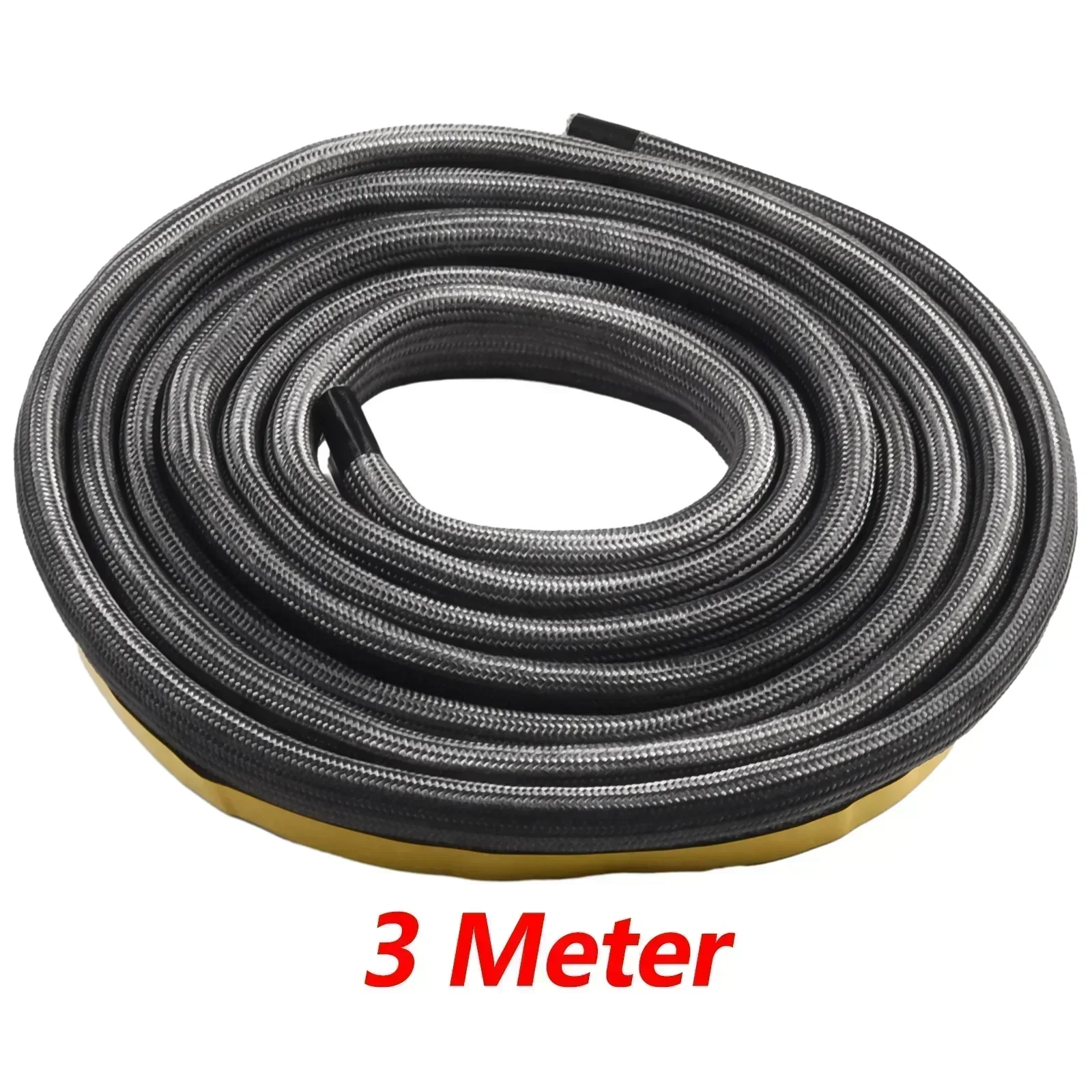Door Seal Stove Rope Black Diameter 10mm Fire Glue Glass Yarns Log Woodburner Oven Thermal Insulation 1pcs 550ºC Home Accessor