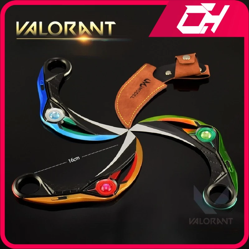 Ion 2.0 Karambit Valorant 16 cm Wapen Melee Game Perifere Draaibare Mes Ongesneden Blade Wapen Model Zwaard Geschenken Speelgoed collectie