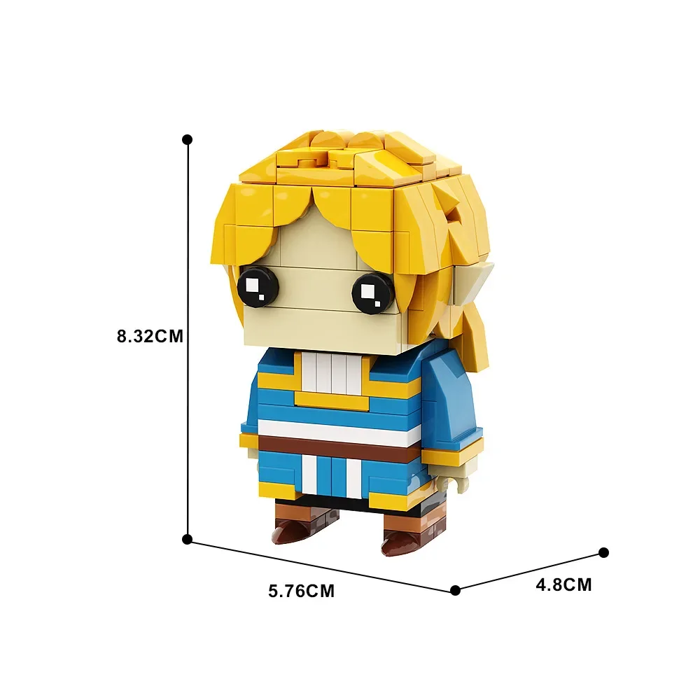 Nouveau Moc figurines d'anime Brickheadz personnages modèles blocs de construction jeu figurines d'action briques jouets cadeaux d'anniversaire