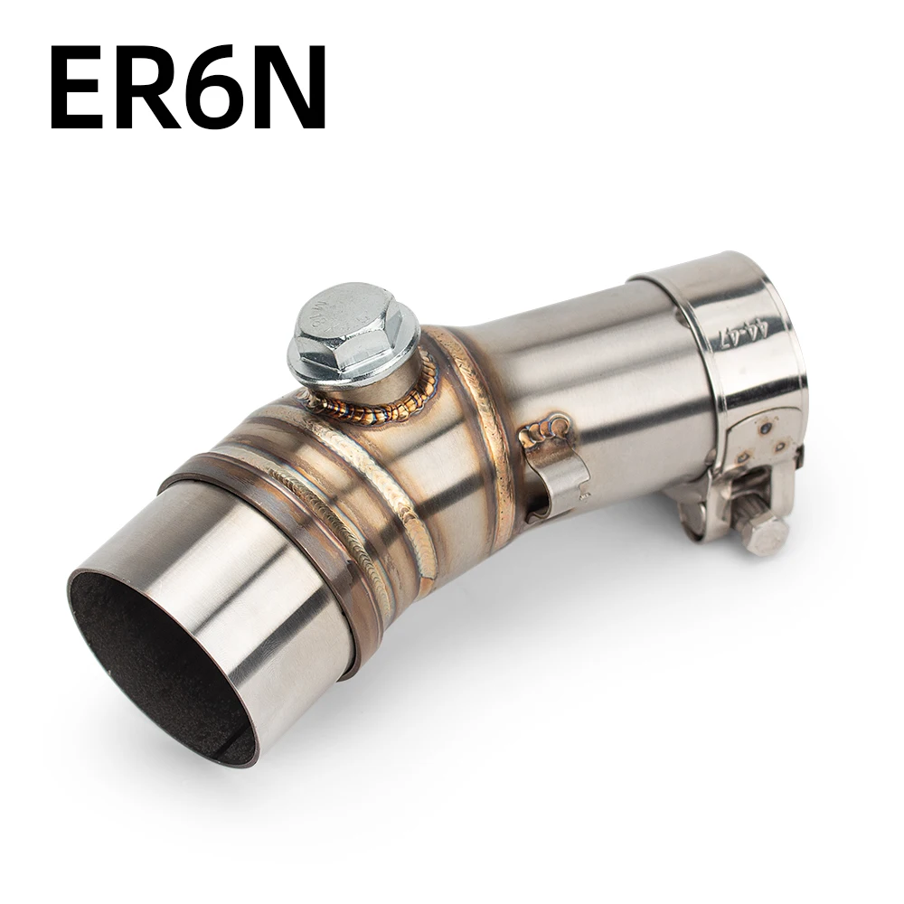 

ER6N Exhaust Pipe For Kawasaki ER-6N ER6F 2006-2024 Versys 650 2015-2023 Motorcycle Escape Kit Street Bike Adapter Tube 51mm