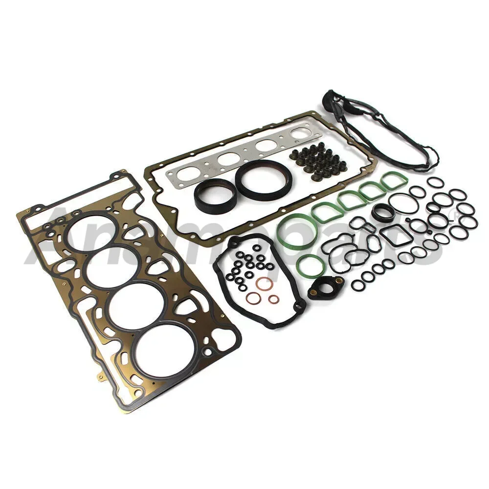 for 2005-2015 BMW 118i 120i 318i 320i N46 B20 engine timing chain oil pump transmission chain full gasket repair kit 11217516040 - view 2