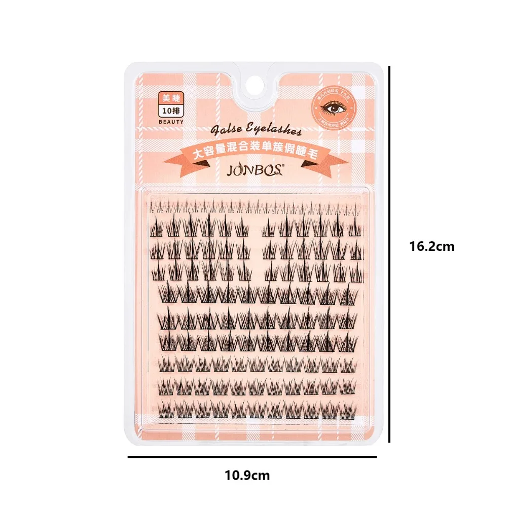 Wimperverlenging Gesegmenteerde Valse Wimper Cat Eye Piekerige Nerts Wimper Zachte Manga Wimpers Individuele Wimpers Kit Beginner Oogmake-Up