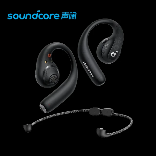 Soundcore by Anker AeroFit Pro Open-Ear Headphones Ultra Comfort Secure Fit Ergonomic Design Rich Sound with LDAC Bluetooth