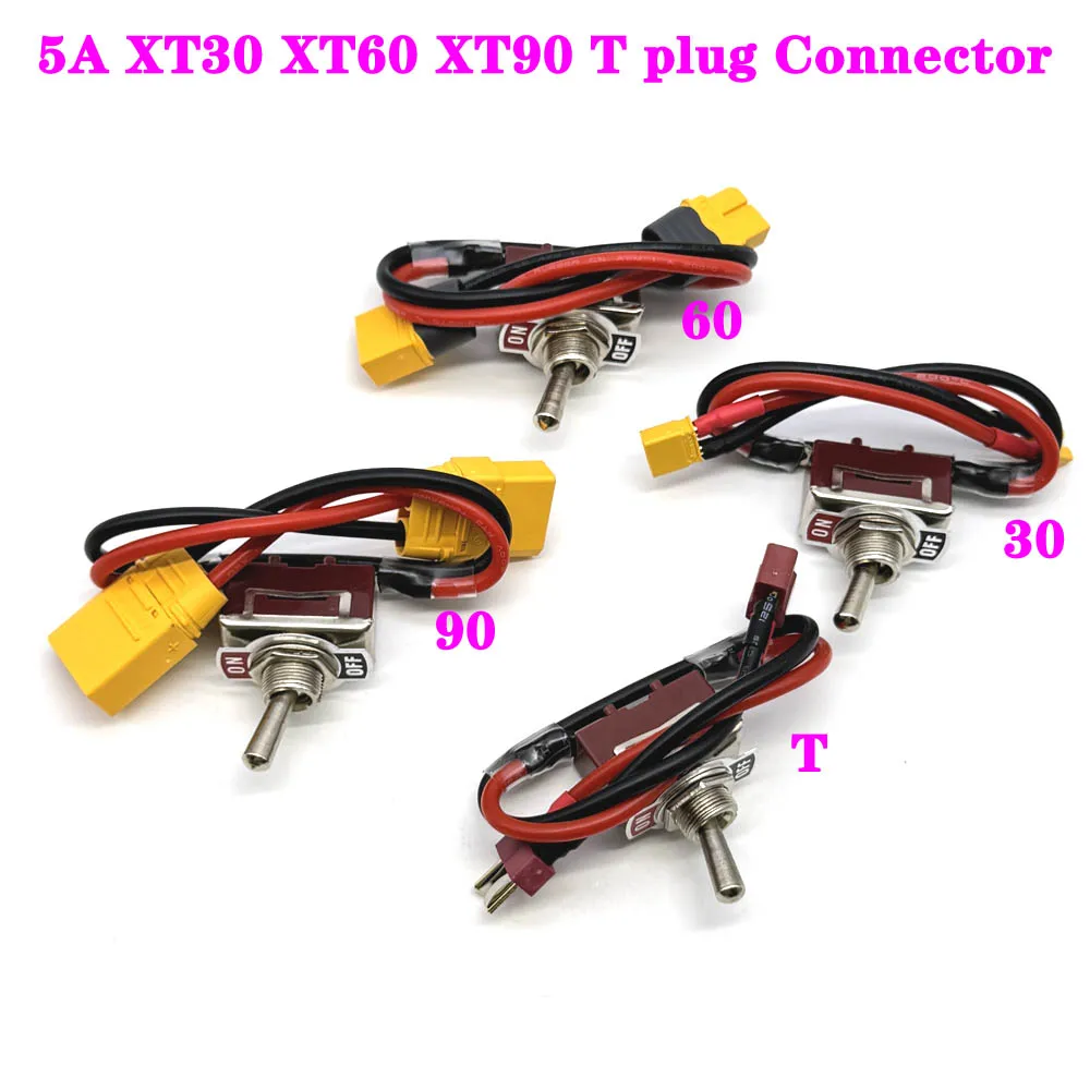 

15A XT30 XT60 XT90 T plug Connector Male to Female 14AWG Battery Adapter Series Rc Helicopter Connection Cable