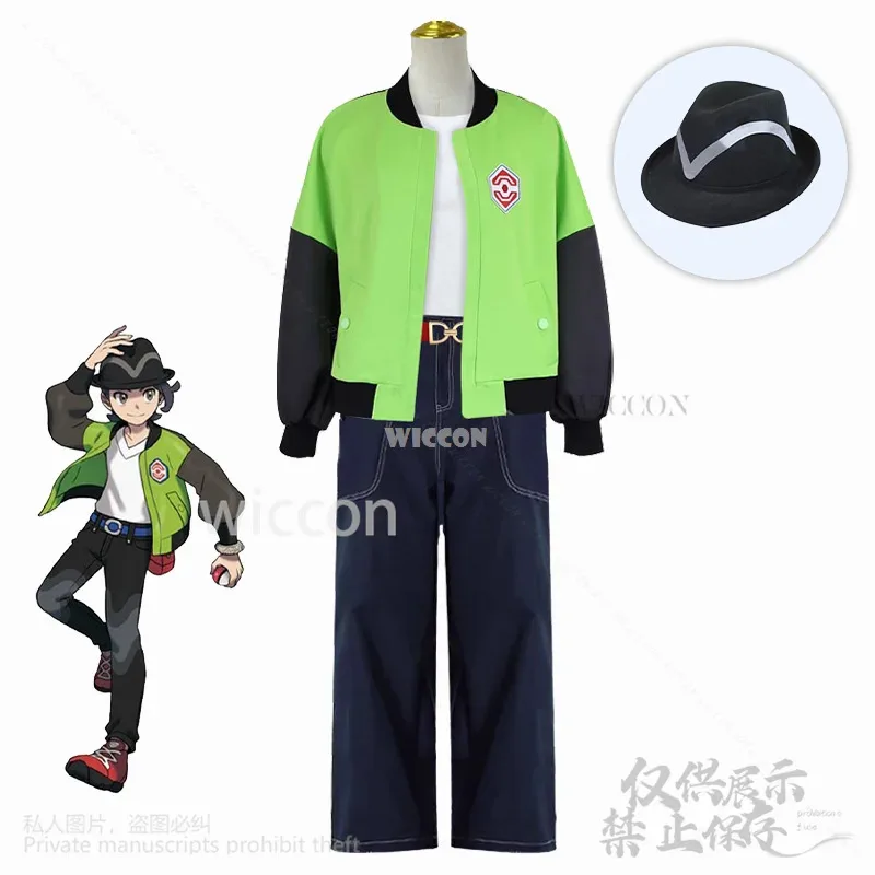 

NewNew Anime Game LEGENDS Z-A Cosplay Hero Heroine Costume Green Black Jacket Long Sleeve Baseball Uniform Hat Boy Girls Customi