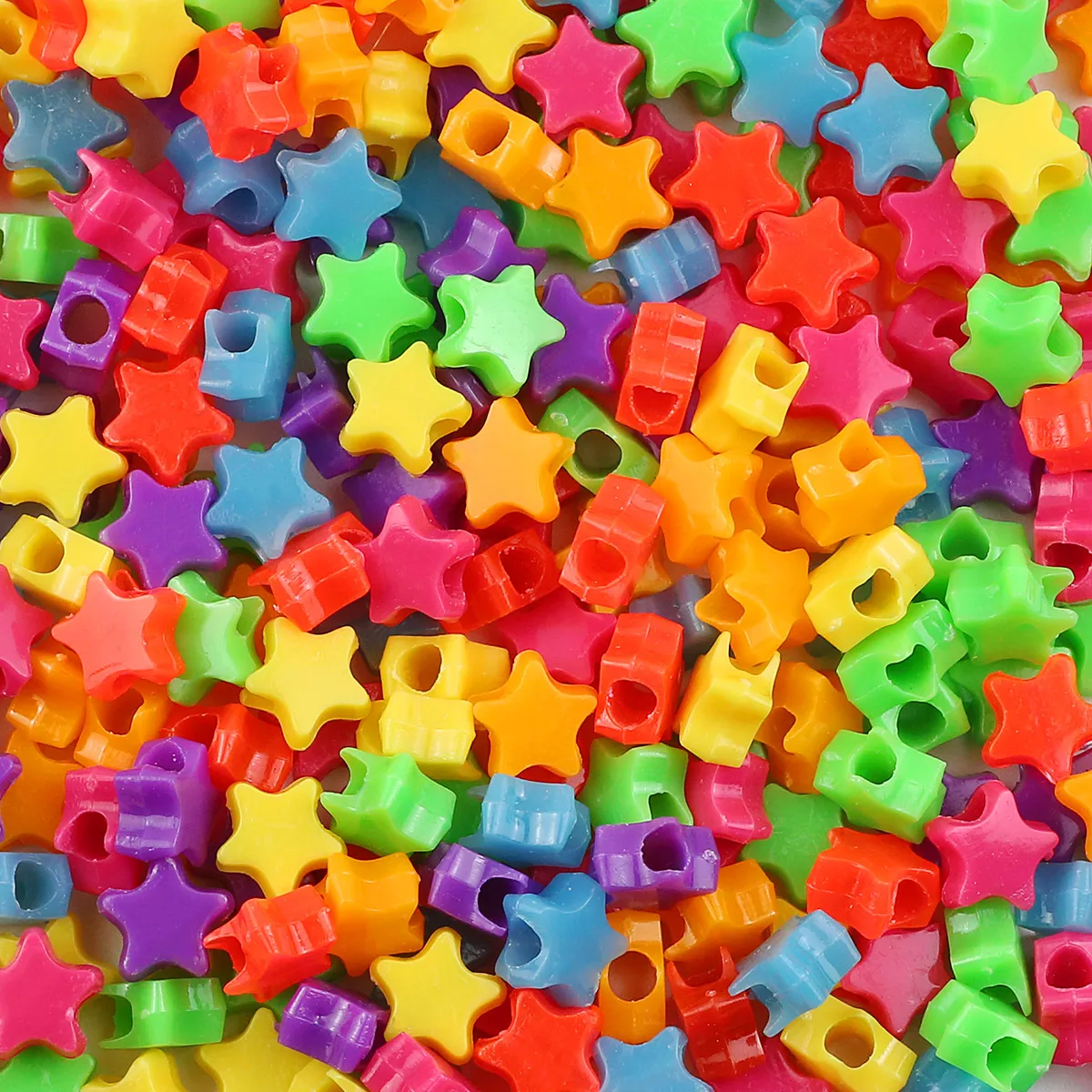 1000 Stuks Multi-gekleurde Groot Gat Pony Kralen Voor Sieraden Maken Diy Kids Ambachten Vriendschap Armbanden Kralen Sleutelhangers Levert