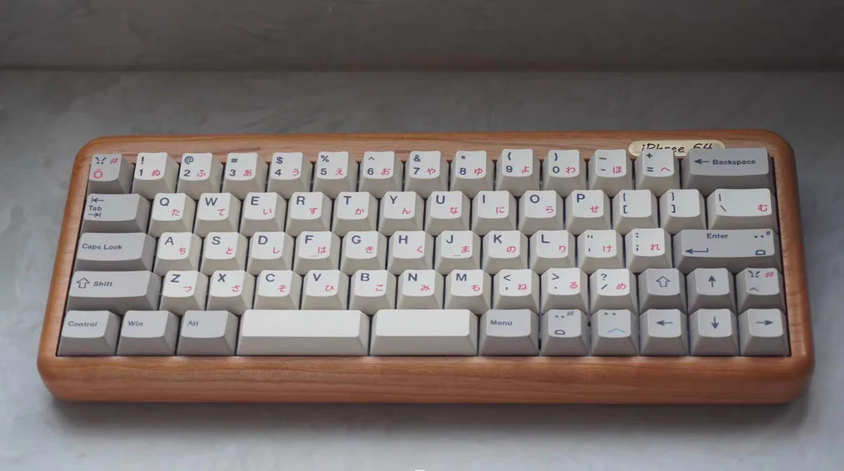 Retro keycaps Original height pbt single-sided sublimation medium full set with split spaces