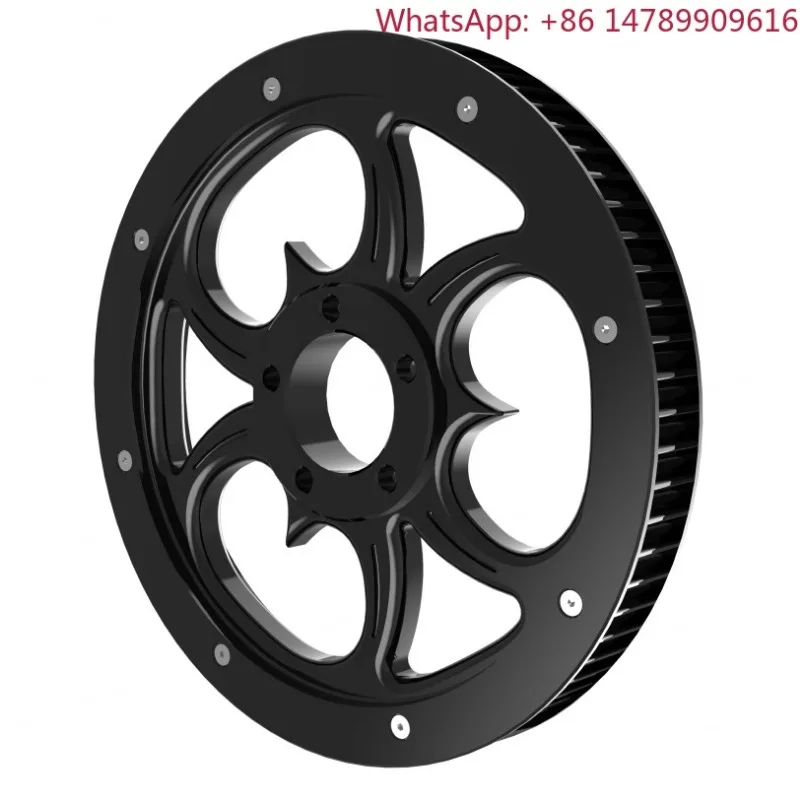 INCA High Quality New CNC General Belt Pulley Motorcycle 68 Teeth Adaptations Accessories Customizable Vrod Breakout Fat BoyMoto