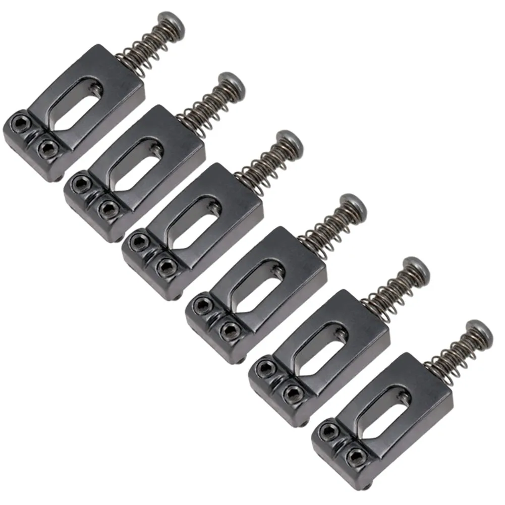 Bridge Saddles Bridge String Pallet Electric Guitar Bridge String Saddle Metal Alloy Tremolo Fixed Bridge Saddles