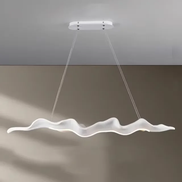 Retro Hars Blad Hanglamp Lange Houten Hanglamp lamp voor Keukeneiland Eetkamer Kantoor Indoor Decor Verlichting