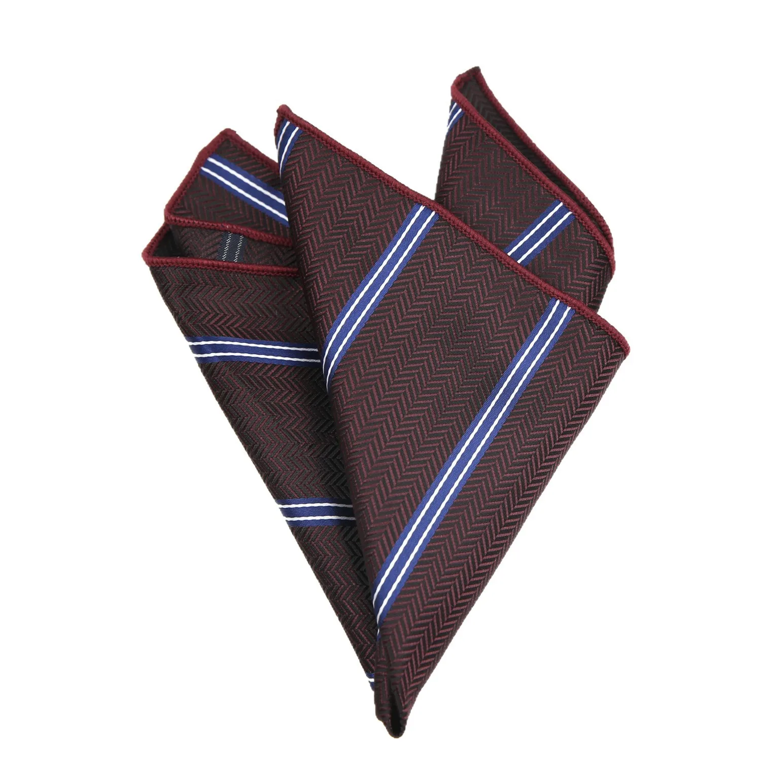 Nuovo fazzoletto da taschino invernale alla moda da uomo marrone navy pasiley fazzoletto a pois 23 cm fazzoletto in poliestere a righe accessori da sposa