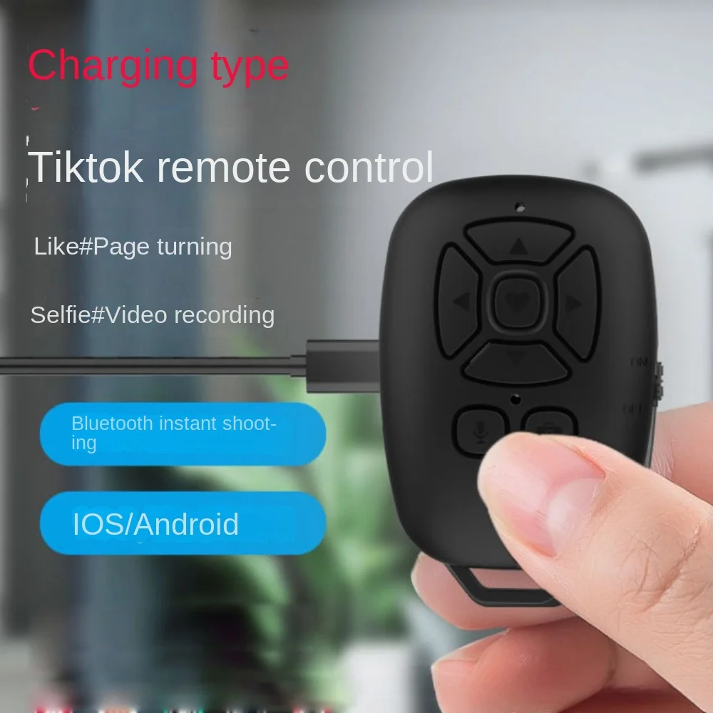 Bluetooth Remote Control Mobile Phone Bluetooth Selfie Device Vibrato Page Turning like Remote Control Selfie Video Camera