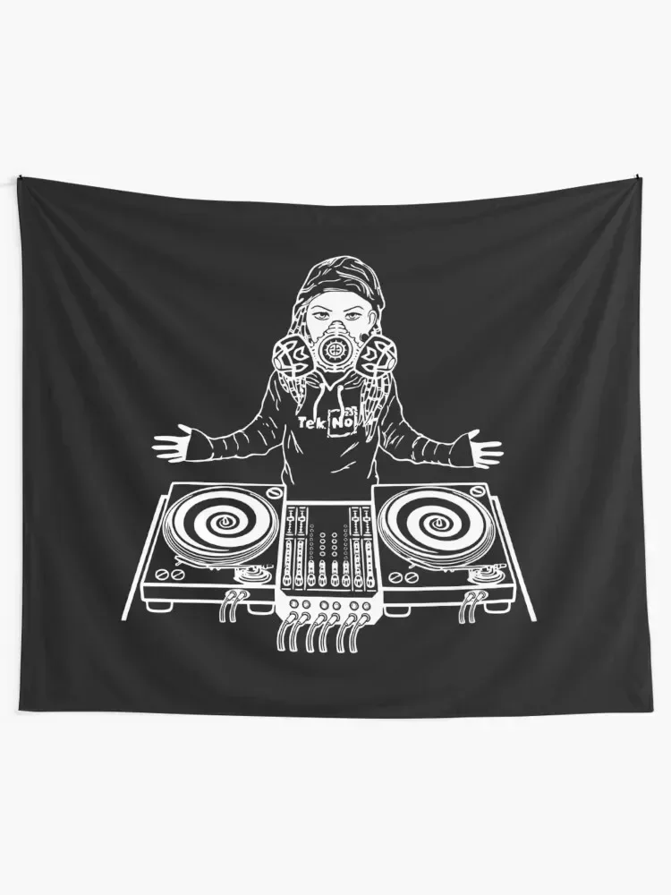 2323083 - Tekno 23 mask girl Tapestry Wallpaper Bedroom Things To Decorate The Room Tapestry