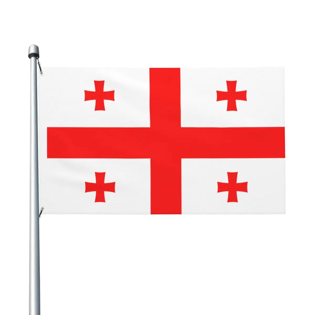 Flag Of Georgia Flag Graphic 3x5 ft Flags with 2 Grommets for Hanging Quality Banner For Living Room Dorm Party Decor