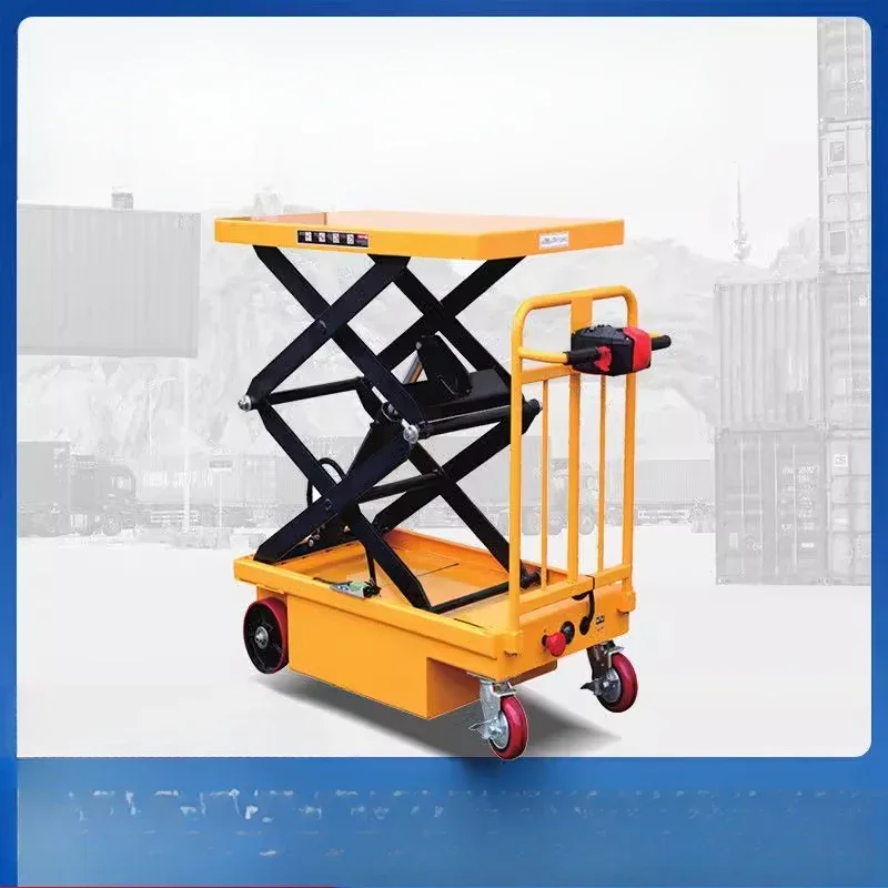 All-electric platform truck hydraulic lift table forklift mobile scissor lift small truck