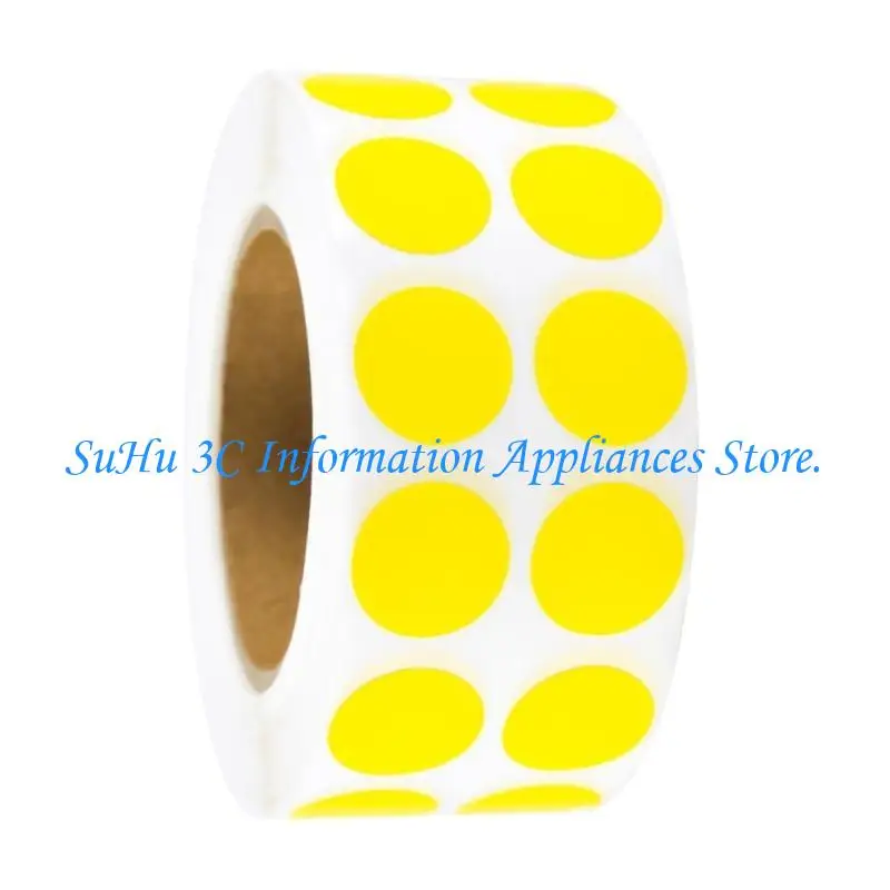 

J0MB Colored Dot Sticker Colorful Coding Label Sticker Coding Labels Solid Color Circle Sticker for Student