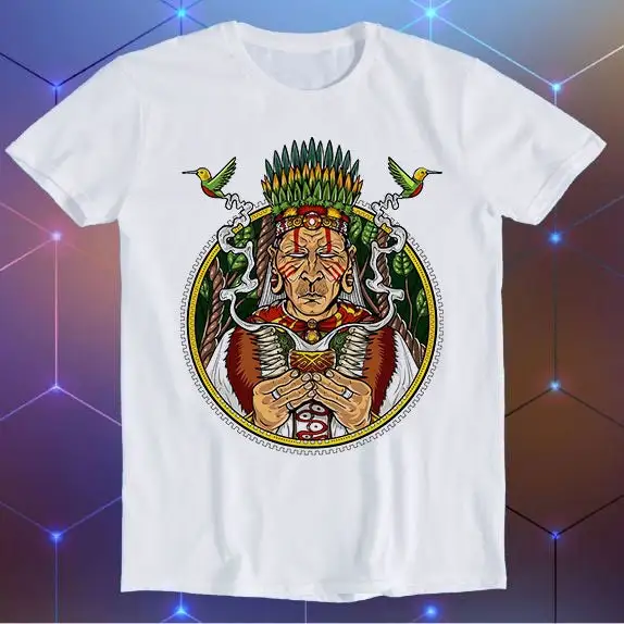 Ayahuasca Shaman Amazonian Meme Gamer Cult Movie Music Cool Funny T Shirt E493