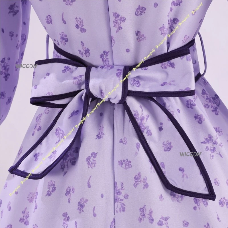 frieren-beyond-journey's-end-cosplay-costumes-anime-fern-cos-wig-suit-dress-purple-floral-print-dress-lolita-princess-party-set