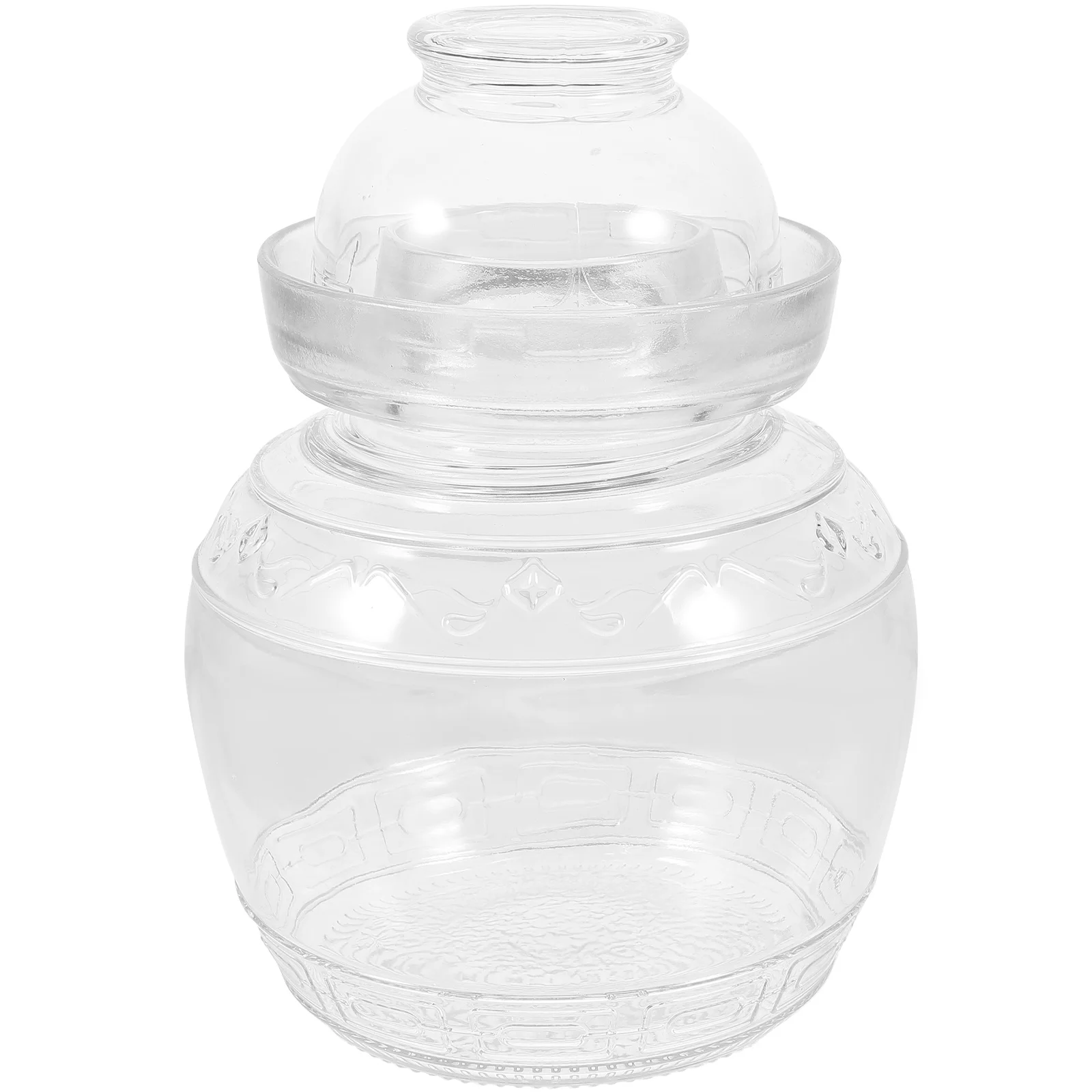 

Kimchi Altar Practical Storage Tank Jar Pickle with Lid Filter Household Can Glass Food Wide Mouth Mason Jars