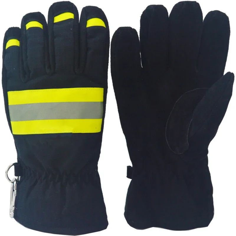 CE Certificates Firefighting gloves Made Of Aramid Fabric, Fireproof And High Temperature Resistant