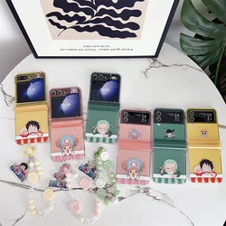 Japan Anime One Piece Phone Case For Samsung Galaxy Z Flip 6 zflip7 zflip5 Z Fold 3 4 5 7 zflip6 Luffy Zoro Cover Funda
