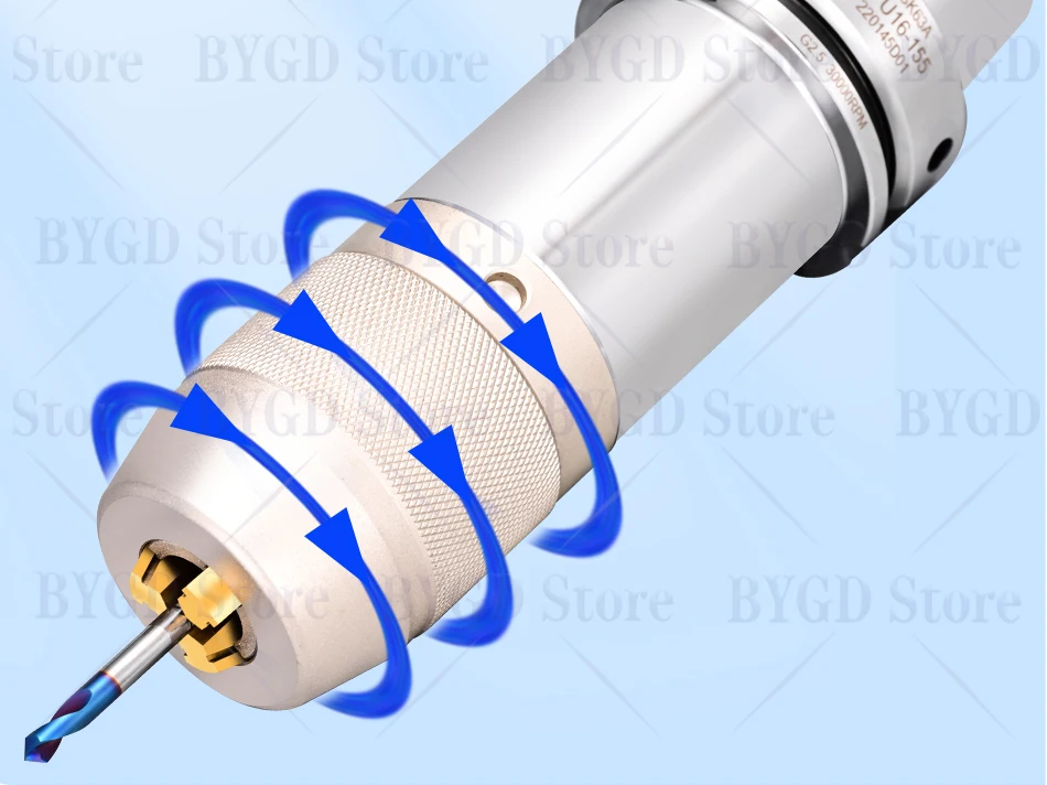 BYGD HSK HSK63A HSKA63 APU APU08 APU13 APU16 selbstspannendes Bohrfutter, Bohrfutter-Werkzeughalter, Werkzeughalterung, Werkzeugspannzange – Detail 13