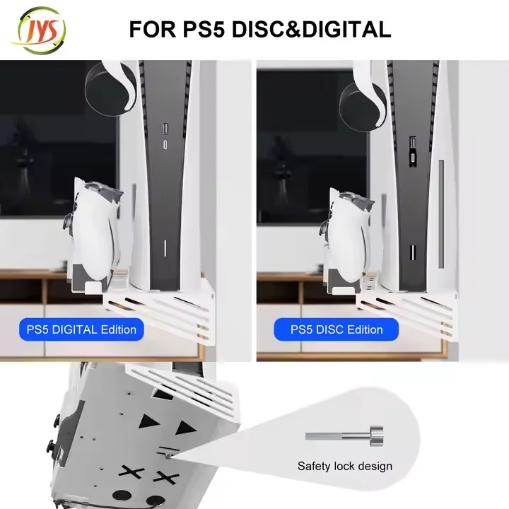 JYS-P5181 Wall Mount For PS5 Console Hanging Bracket Charger Seat Game Accessories