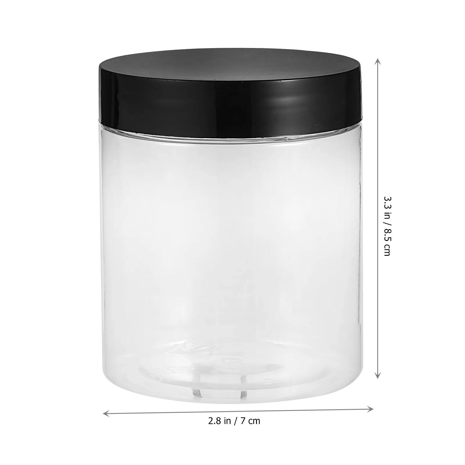 

12 Pcs Plastic Storage Jars Healthy Safe Food Containers Sealed Canisters Kitchen Home Transparent Design Storing Nuts