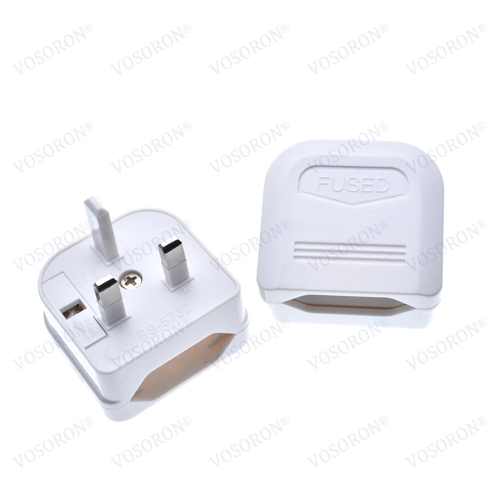 European Euro Eu 2 Pin To Uk 3 Pin Power Socket Travel Plug Adapter Converter Power Adapter Charger Power Socket Outlet