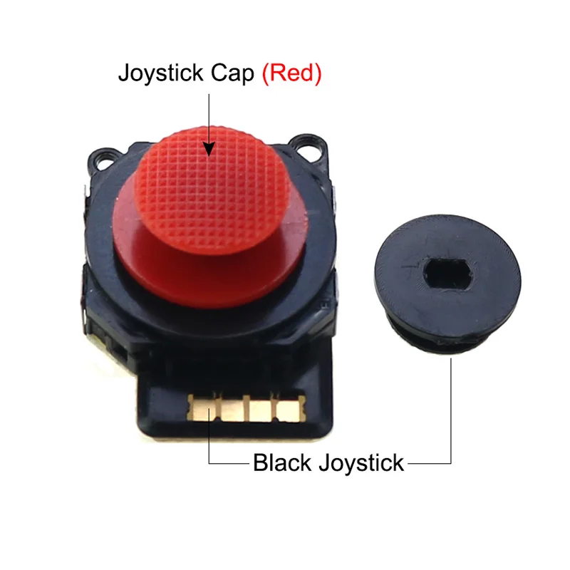 YuXi 1PC Black 3D Analog Joystick Button Sensor Module + Thumb Stick Caps Replacement Part For PSP 1000 2000 3000 Console