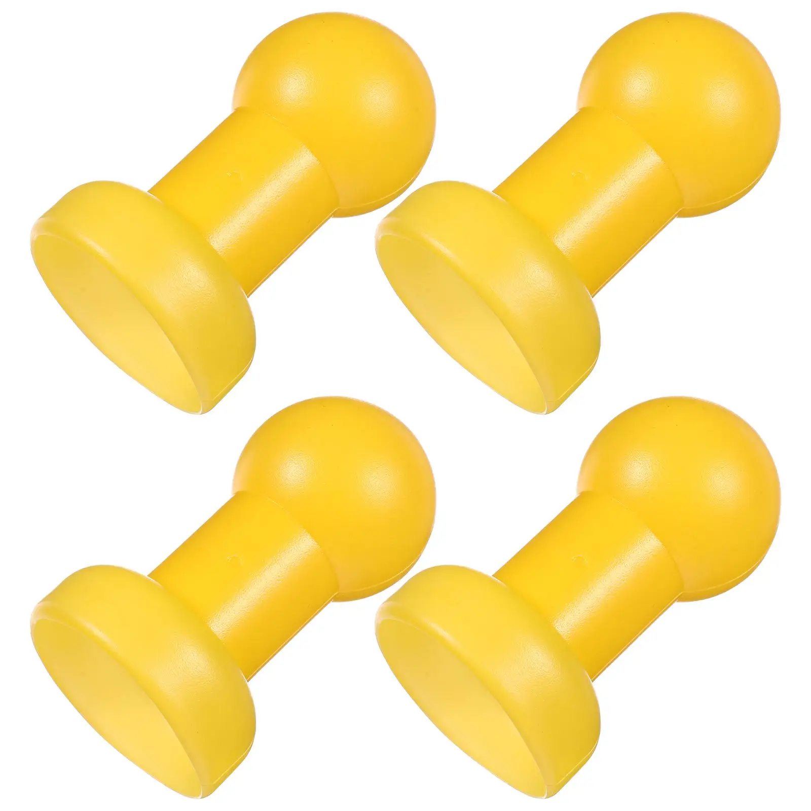 

4pcs Trampoline Pole Caps Yellow Covers for Kids Safety Durable Plastic Parts Accessories Tube Protectors Trampoline Replacement