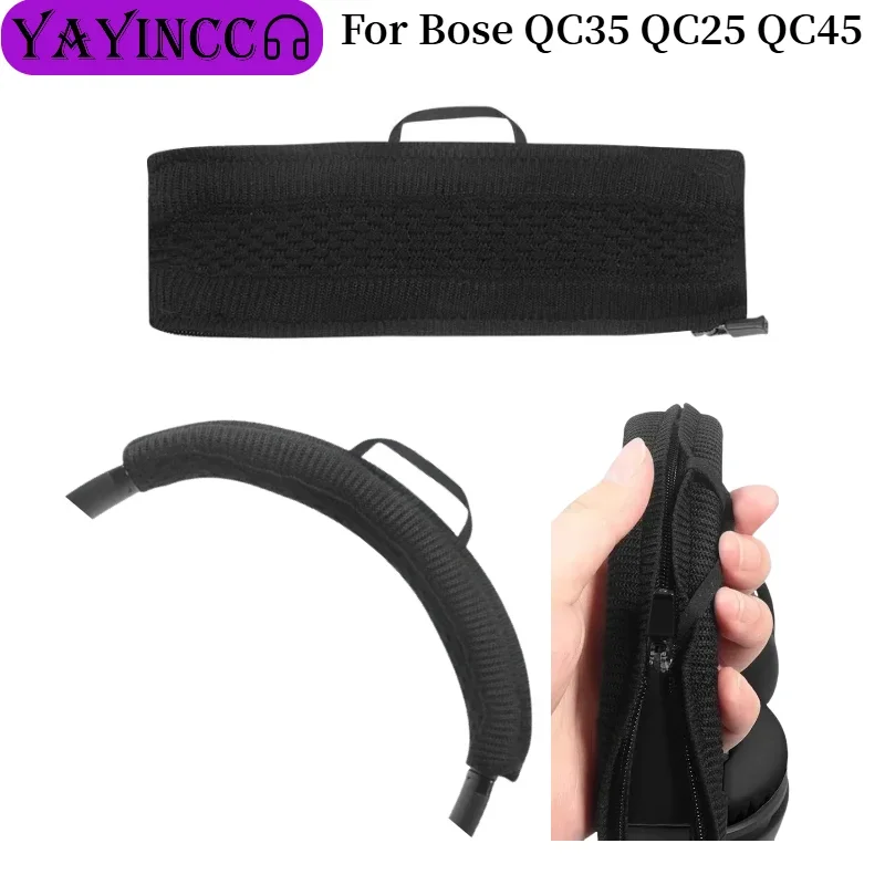 

Replacement Headband Cover For Bose QC35 QC25 QC45 Headphones New product Knitted fabric zipper head beam protective cover