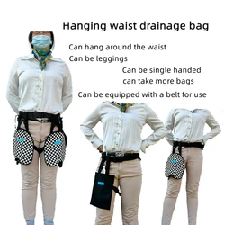 Concealed Catheter Bag Urine Collection Fistula Bag Cover Waist Hanging Urine Drainage Bag for Urinary Incontinence Patient