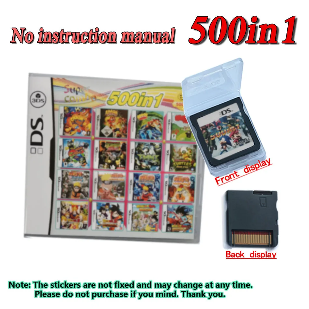 4300 in 1 Compilatie DS 3DS 3DS NDSL Game Cartridge Card Videogame Handheld Speler (R4 kaart) 23in1/208in1/280in1/482/486