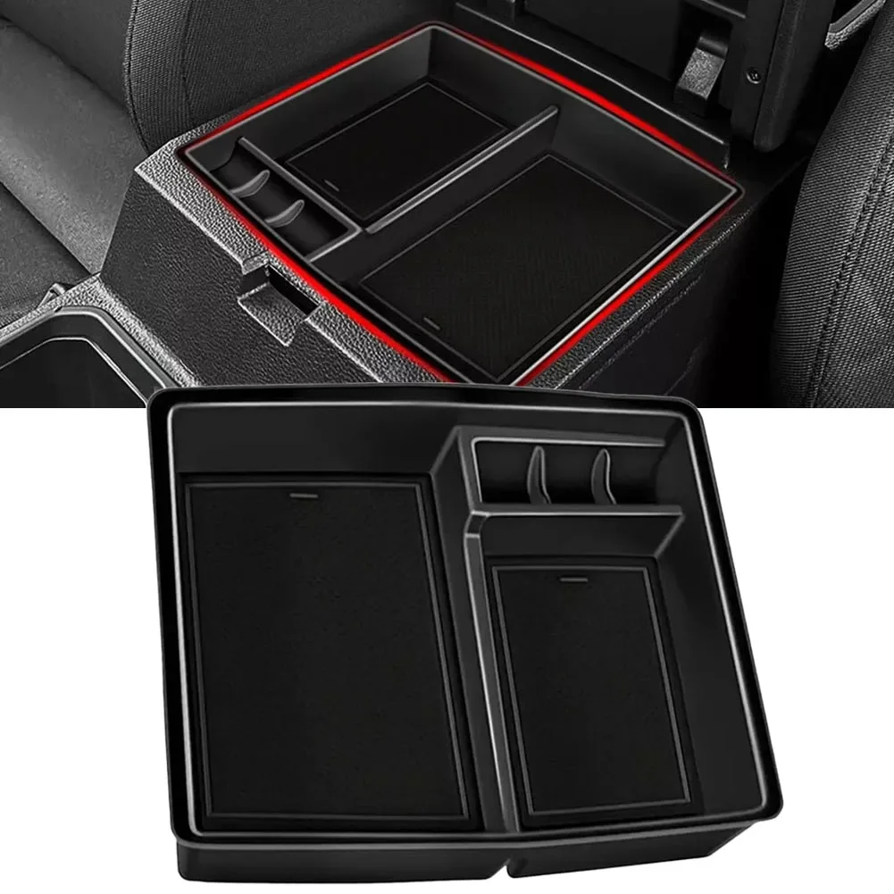 Easy To Install For Car Interior Center Console Tray Anti-Slip Design Easy Installation Multiple Compartments Non-slip Mat