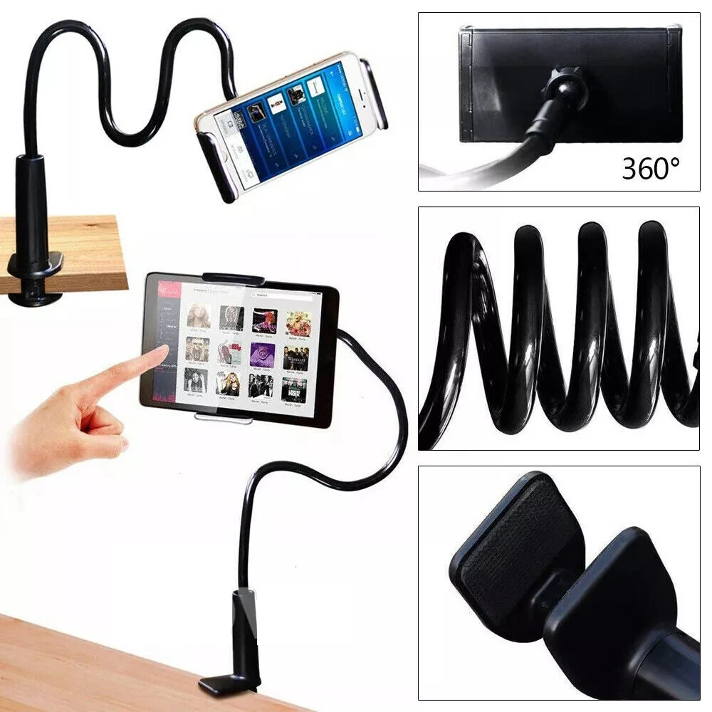 360°Rotating Phone Tablet Stand Holder Lazy Bed Desk  Universal Tablet Installation Outdoor Mount For Ipad Air Iphone Samsung ﻿