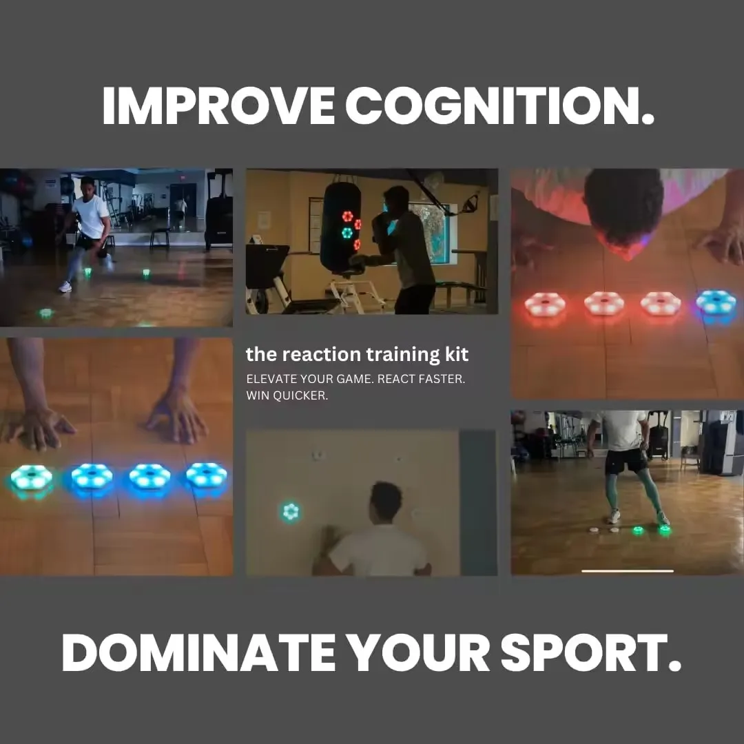 4-12 luci Velocità Agilità Risposta Attrezzatura per l'allenamento Basket e calcio Boxe Flash Sistema di allenamento per riflessi