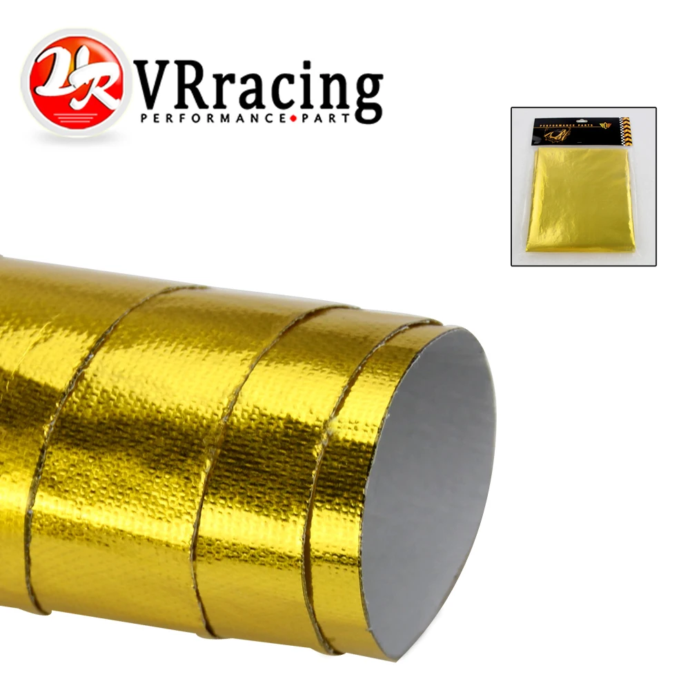 VR - 1 Meter * 1.2 Meter Self Adhesive Reflect A Gold Heat Wrap Barrier High Quality 39in.x 47in.Piece For VW PASSAT AUDI A4 B6