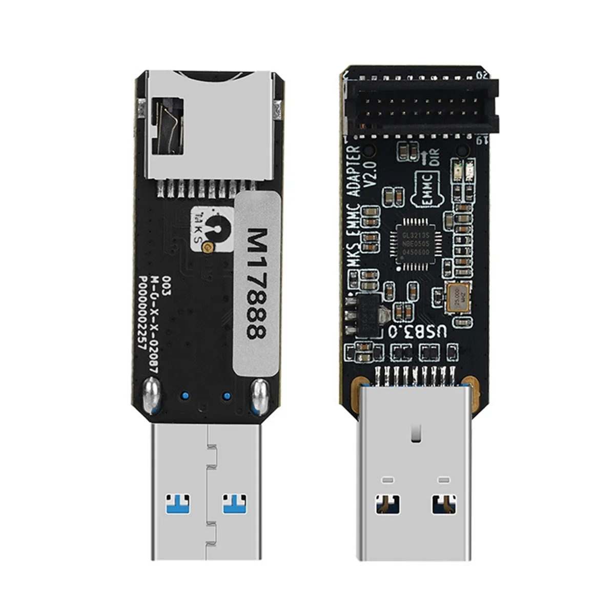 고속 인쇄기 메모리 확장 카드, MKS EMMC 32G MKS EMMC-ADAPTER V2 카드 리더, 3D 프린터 액세서리