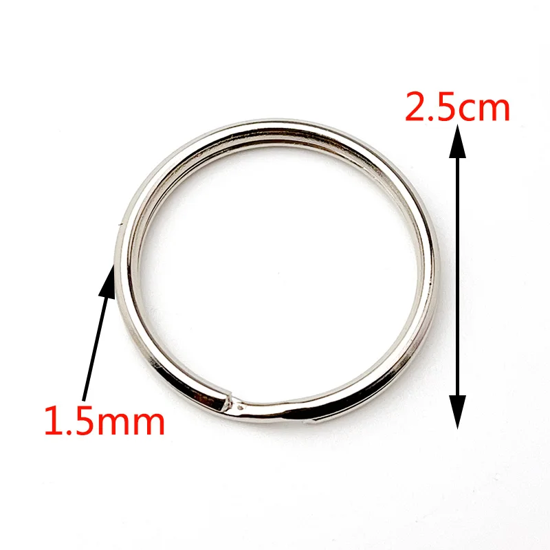 20/100 Stück 25/30 mm Dreiecksdraht offene Schleife Schraubstift Schlüsselanhänger Karabinerverschluss Schlüsselanhänger DIY Schmuck Spielzeug Anhänger Herstellung Zubehör – Detail 10